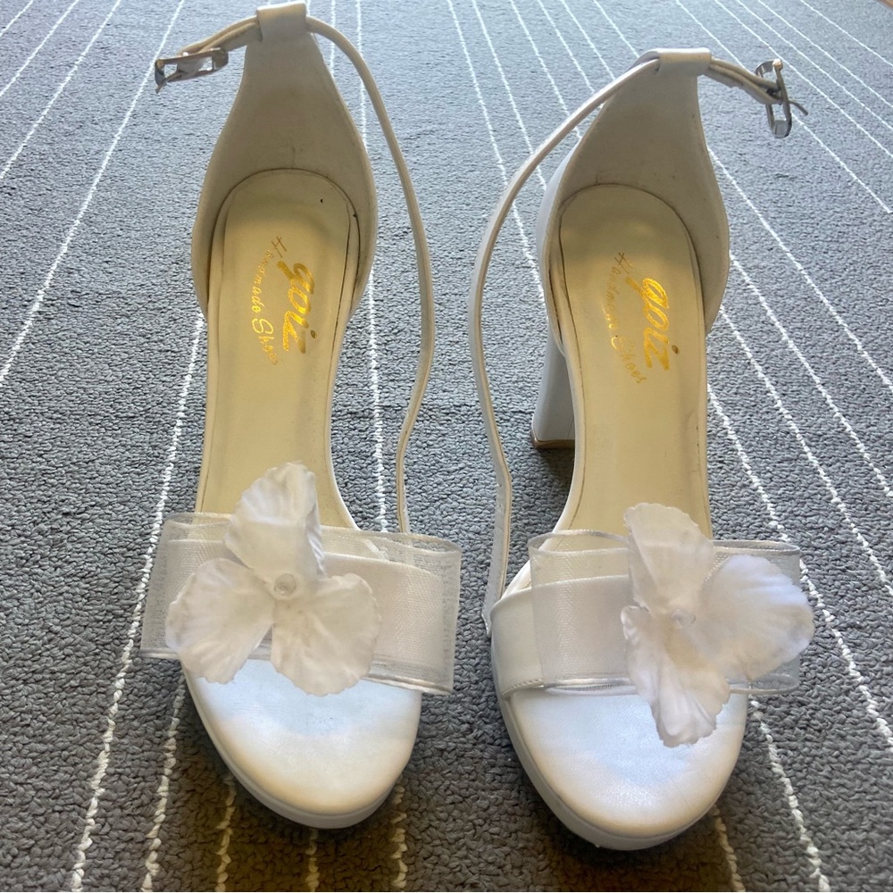 Off-white Wedding/Special Occassion Heeled Sandals